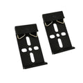DIN Rail Clip Fastener Aluminum Snap Hook for Mounting & Relative Installation Rail Fixing