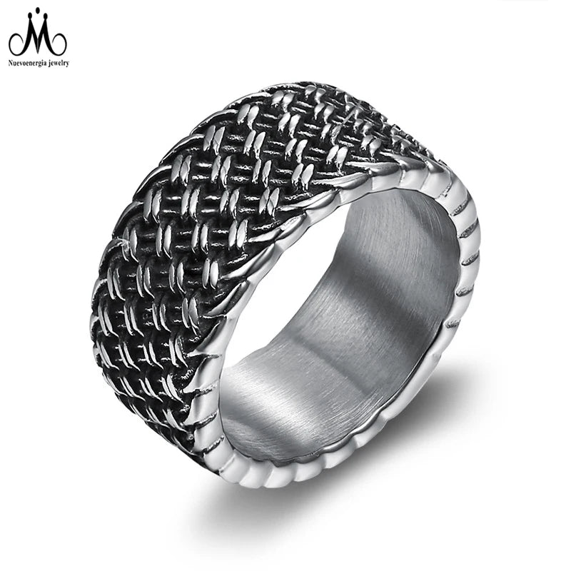 2022 Fashion Minimalist Ring Stainless Steel Accessories Simple Design Men's Ring Jewelry