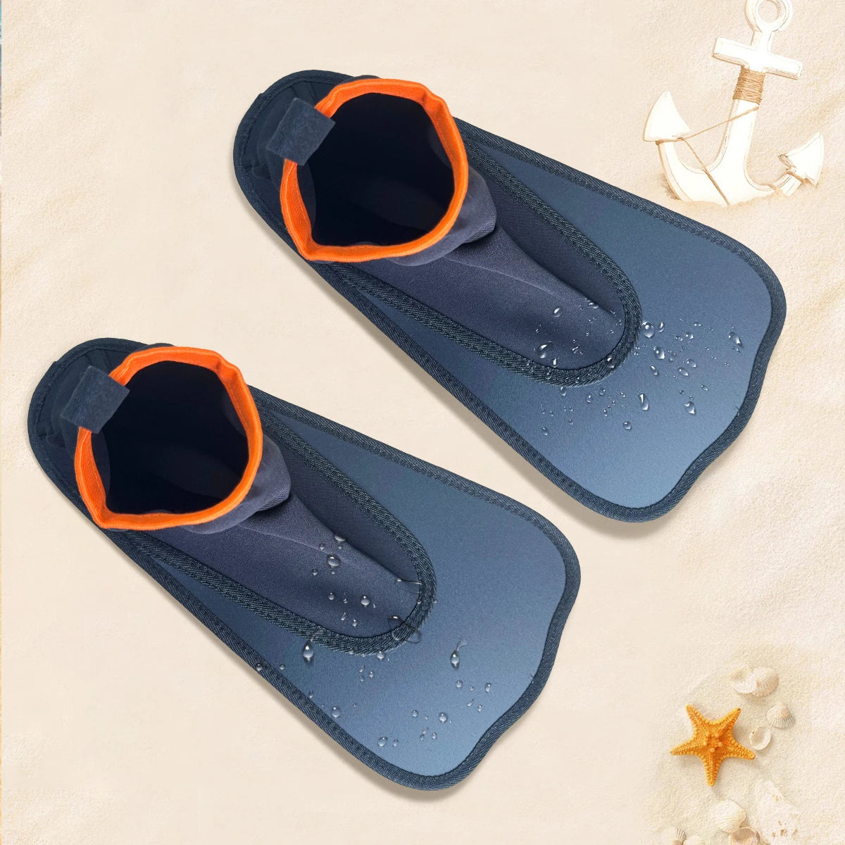 2026 Factory Price New Design Portable Swimming Fins Lightweight Cloth Fin  Suitable for Beginners Travel Enthusiasts Adult Kids