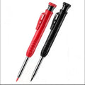Custom Logo Construction Pencils with Sharpener Carpenter Pencil Refills Deep Hole Marker for Architect Marking