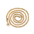 Wholesale 18K Gold Plated 3mm Stainless Steel Waterproof Flat Cuban Link Necklace Diamond Trendy Religious Hip Hop Geometric