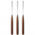 YALIXIN Professional Nail Tools Custom Logo Brown Wooden Handle Gel Polish Sticks Mixing Tool with Metal Steel for Nail Liquid