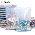 Wholesale Ss3 Ss4 Ss5 Ss6 Ss10 Ss12 Ss16 Ss20 Ss30 Ss50 Non Hotfix AB Crystal Stone Flatback Glass Rhinestones for DIY Crafts