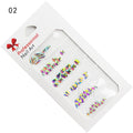 Bin Mixed AB Color Crystal Nail Art Kit 3D Metal Nail Art Decoration
