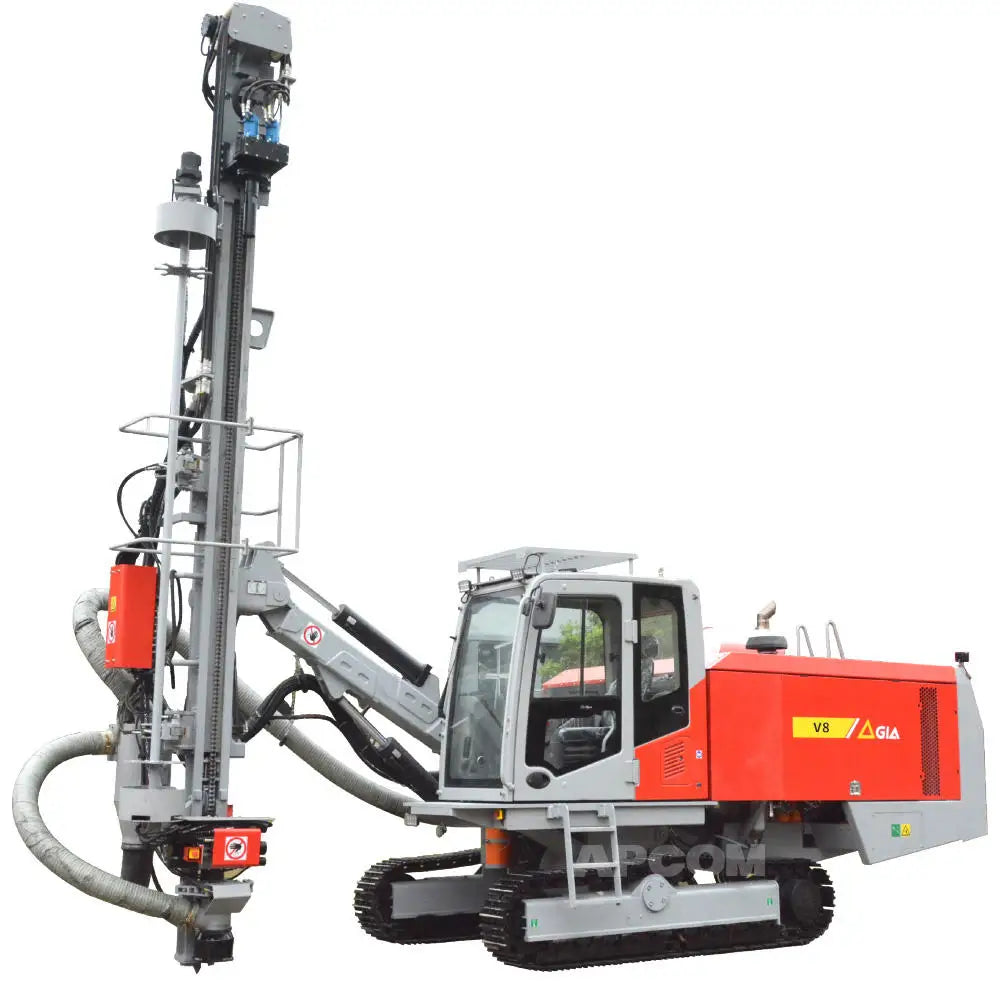 Borehole Drilling Machine Mine Drilling Rig V8 Cummins Engine DrillingRig Mining Blasting Hole DTH Drill Rig for Sale