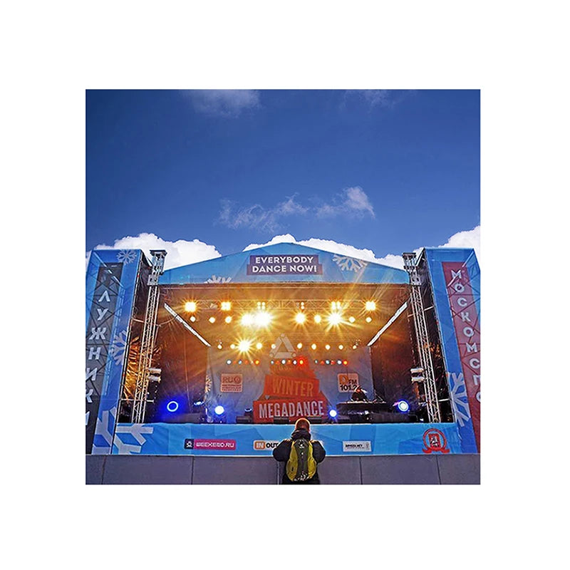 Wall Ground Support Truss Aluminum Stage Roof Truss System for Led Displays Outdoor Events Metal Stage Platform