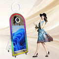 43 Inch Touch Screen Selfie Mirror Photo Booth Quick Installation Arch Magic Mirror Photobooth Machine for Wedding Camera SLR
