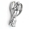 Stainless Steel Angel Wing Cremation Urn Jewelry Ash Holder Keepsake Necklace Angel Memorial love Pendant Funeral Gift Locket