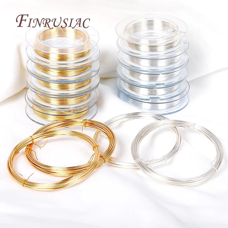 18K Gold-Plated High-Quality Copper Wire for DIY Colorfast Beading Wire Jewelry Cord String Crafts WholesaleDIY Jewelry Making