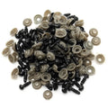 Factory Sale 5-40mm DIY Accessories 100Pcs Black Plastic Crafts Safety Eye