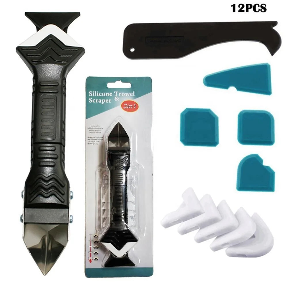 Hot Sale 12pcs Silicone Ceramic Caulking Finishing Tool Set