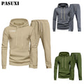 PASUXI Men's Fashion Autumn Winter Hoodie and Pants Suit Sportswear Casual Slim Fit Men's Sports Shirt Jogging Sportswear