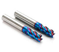 HRC65 Blue Nano Coating Carbide Flat Hardness End Mill for Carbon Steel Stainless Steel