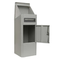 Galvanized Steel Large 12-Inch Waterproof Anti-Theft Parcel Mail Drop Box Smart Lock for Post Parcel Delivery Free-Standing
