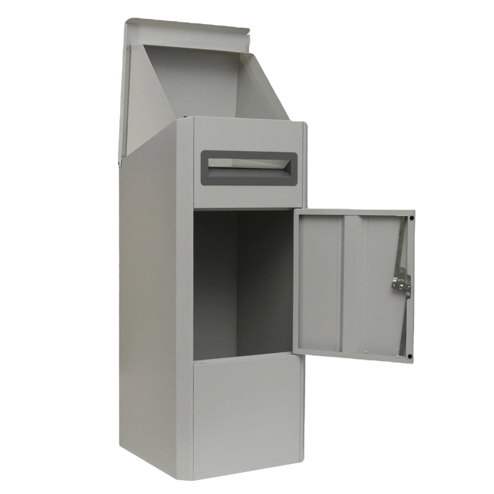 Galvanized Steel Large 12-Inch Waterproof Anti-Theft Parcel Mail Drop Box Smart Lock for Post Parcel Delivery Free-Standing