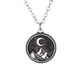 SanLan Night Mountain and Moon  Outdoor Travel Necklace