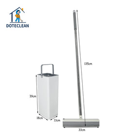 Swivel Handle PVA Mop with Wash & Squeeze Wringer Bucket for Efficient House Floor Cleaning