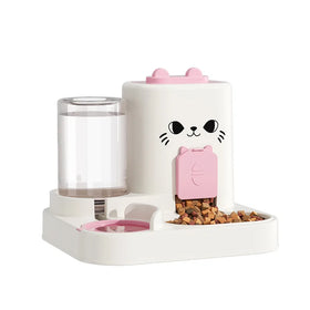 Automatic Cat Feeder Water Dispenser Dog Food Bowl Water Bottle Pet Product Cat Bowl Automatic Pet Cat Feeder