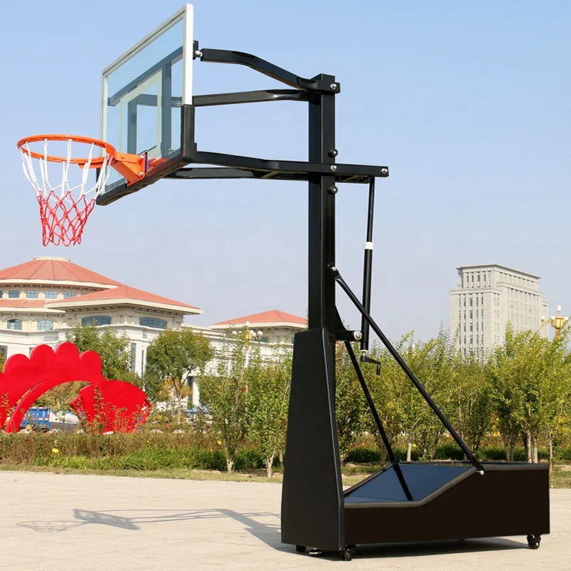 Outdoor portable professional basketball hoop stand movable adjustable foldable basketball post goal 72 inch basketball stand