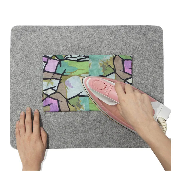 Portable Felted Wool Ironing Mats 100% New Zealand Wool Pressing Mat Wooly Felted Iron Board Pad for Quilters