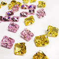 BaiFu Jewelry Octagon Shape Ice Crushed Cut Radiant Synthetic Cubic Zirconia Stone
