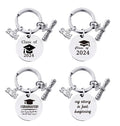Graduation Gifts Keychain Class 2025 Inspirational Gift Unisex Graduates Metal Skywin Y501