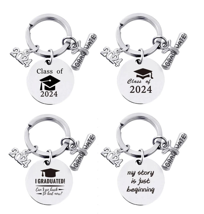 Graduation Gifts Keychain Class 2025 Inspirational Gift Unisex Graduates Metal Skywin Y501