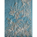 Wholesaler White Embroidery Lace Fabric French Wedding Dress Lace Evening Dress Fabric