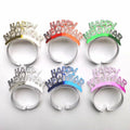 2025 Happy New Year Paper Headband Tiara Gold Silver Black Party Favors Holiday Decorations Supplies for New Year Parties