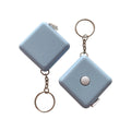 Wholesale Custom Portable Square Tape Measure Keyring Soft Ruler Measure Your Waist for Measuring Tool Durable Plastic Keychain