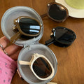 Hot Sale Cheap Luxury Trending Sunglasses 2026 Plastic Frame Folding Folded Oval Sunglasses for Women