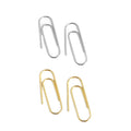 FUAMAY Wholesale Jewellery Small Safety Pin Earrings Paper Clips Wire Earrings 925 Plata Silver Safety Pins Wire Hoop Earrings MegaBDM