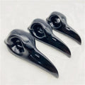 Natural Obsidian Skulls Hand Carved Raven Crystal Animal Skulls Bird Crow Pendant