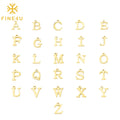 Tarnish Free Initial Alphabet Charms Diy Necklace Jewelry Making Stainless Steel Custom Letter Pendant