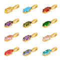 Good Quality Diy Pendant Charm Necklace Jewelry Making Stainless Steel Non Tarnish Gold Diy Birthstone Charms for Necklaces