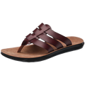 Factory Wholesale Outdoor Summer Beach Men's Fashion Flat Sandals Leather Upper Rubber Midsole Breathable Waterproof