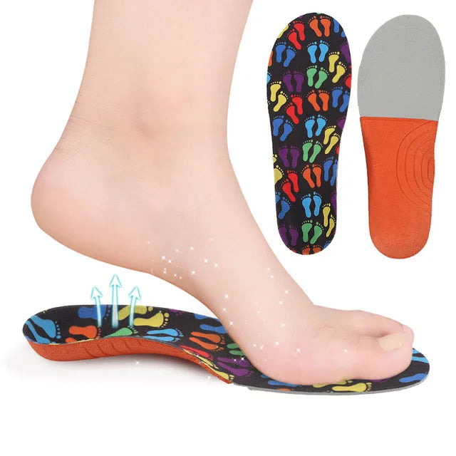 Drop Shipping Hot Selling Scalable Shock Absorption EVA Kids Flat Foot Hallux Valgus Orthotic Arch Support Shoe Insole