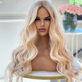 Ombre Color Full Lace Wig Raw European Human Hair Wigs Body Wave 13x4 Lace Front Human Hair Wigs for Women