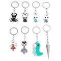Personalized Custom Zinc Alloy Hollow Knight Cartoon Game Keychain with Digital Printing for Crafts