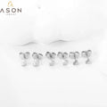 Ason New Design  Stud Earrings Star Moon Stud Earrings Personalized Jewelry 18k Gold Plated 316 Stainless Steel Set Earrings