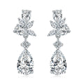 Fashion Trend 2024 Diamond Tester Pass 3CT Moissanite Earrings Women Silver 925 Moissanite Pear Drop Earrings