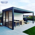 100% Waterproof Pergola Leisure Garden Motorized Louvered Roof Aluminium Gazebo Outdoor Pergola