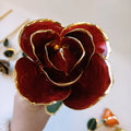 24K Gold Plated Artificial Red Rose B-2622 Preserved Flowers for Graduation Father's Day Valentine's Day Mother's Day