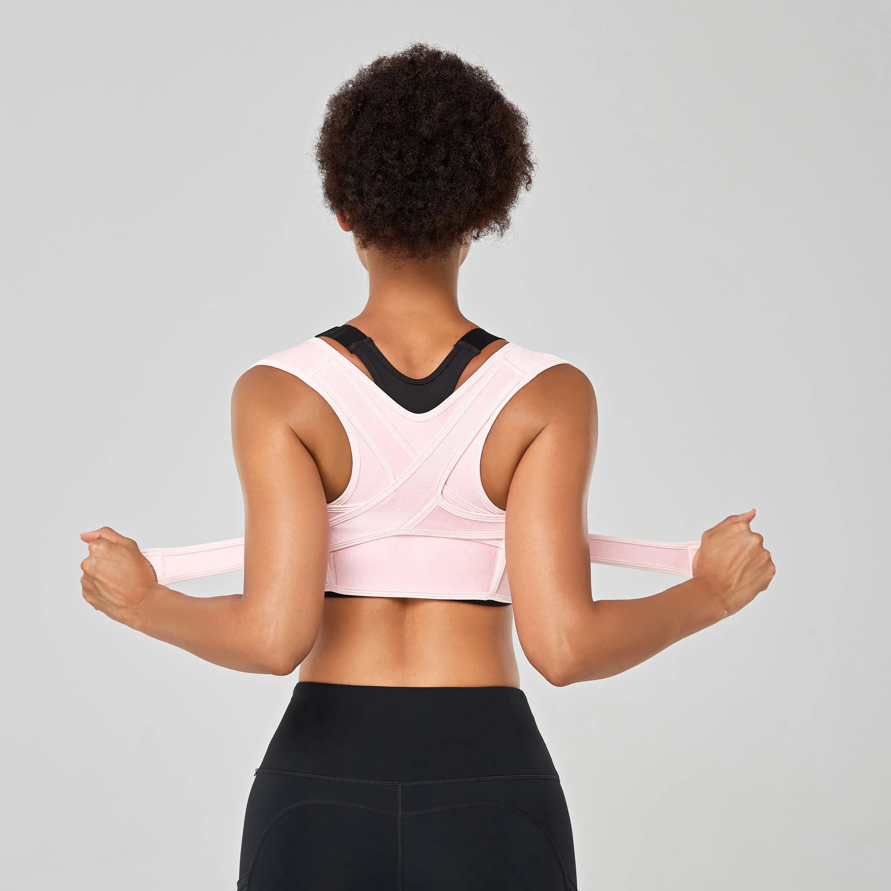 Direct Sales Adjustable Body Straightener Shoulder Brace Vest Lumbar Back Support Elastic Posture Corrector