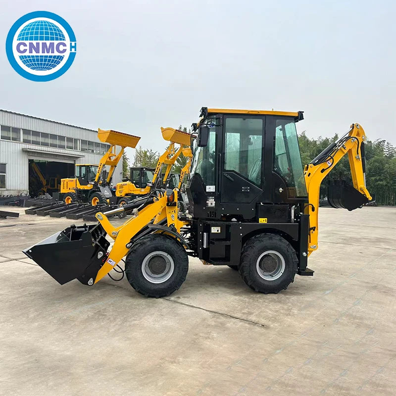 4x4  Hydraulic Operate 3Ton 4Ton 5Ton EPA Certified Bigger Power Mini Backhoe Loader by CNMC