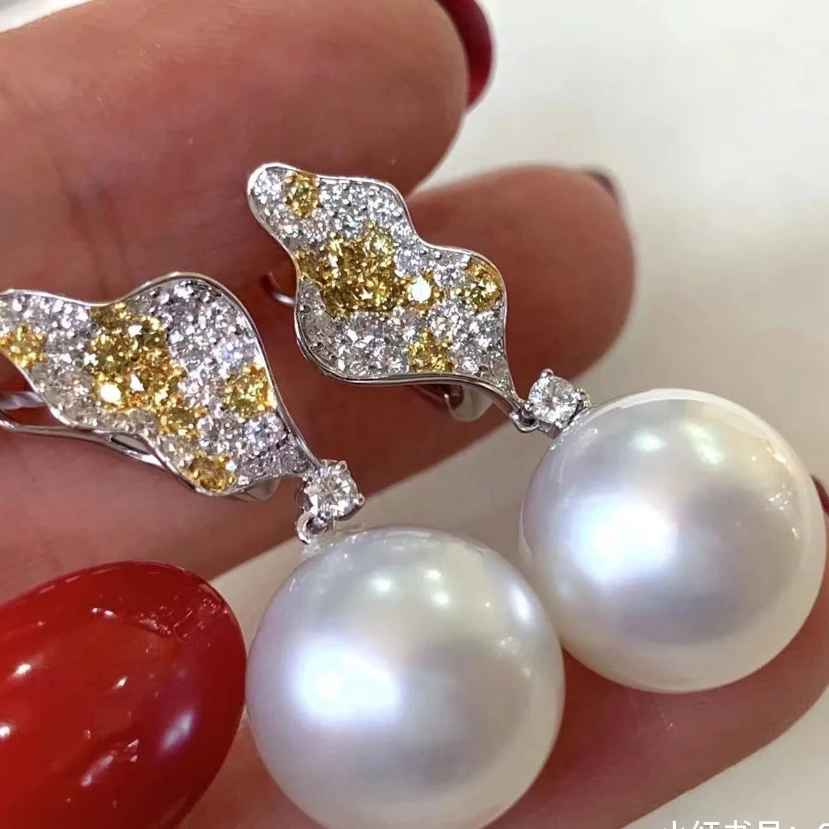 E2037 10-11mm DIY Natural Freshwater Pearl Charm Earrings Mounting Accessory 925 Sterling Silver Gold Plated  Jewelry for Women