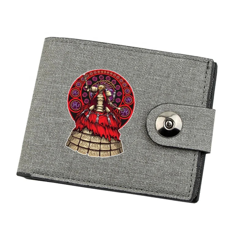 Fast Factory Supply Short Slim Bi-fold RFID Blocking Anti-Theft Wallet Canvas Material Hasp Closure Unisex Outdoor Use Excellent