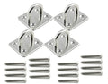 Stainless Steel Ceiling Hook Pad Eye Plate Hardware Wall Mount Hook Heavy Duty for Hanging