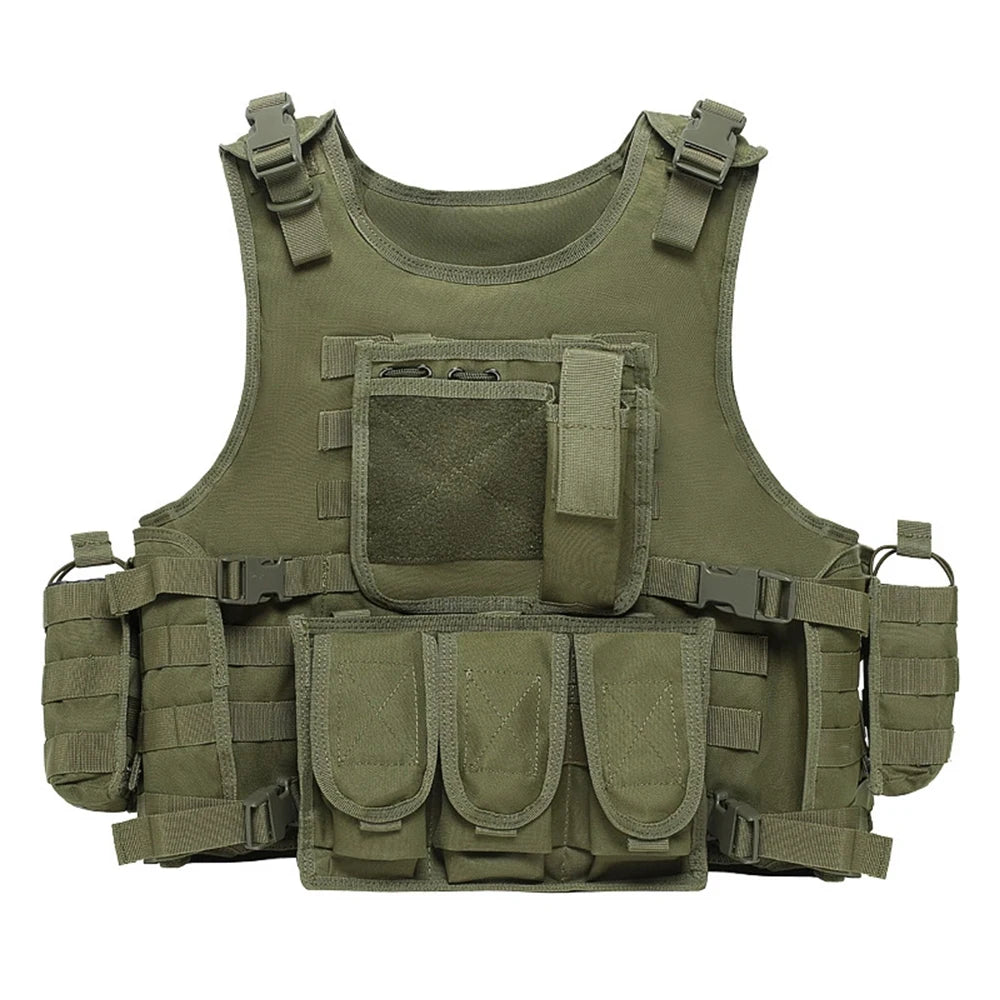 Factory OEM Quick Release Nylon Vest Waterproof Tactical Vest Protection Gear Safety Plate Carrier Molle Vest