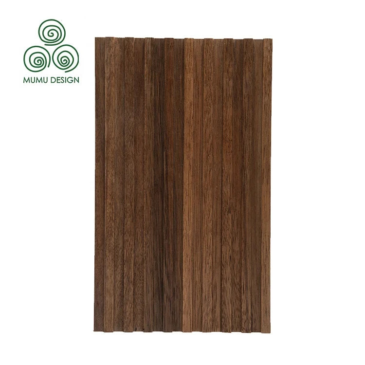 MUMU Soundproof Composite Classic Carved Interior Wood Decor Wall Clad Panel Partition Wooden Board